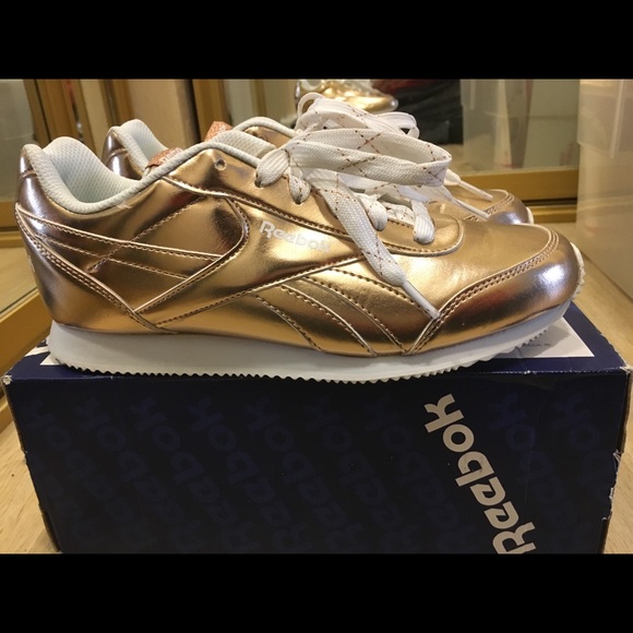 reebok rose gold trainers